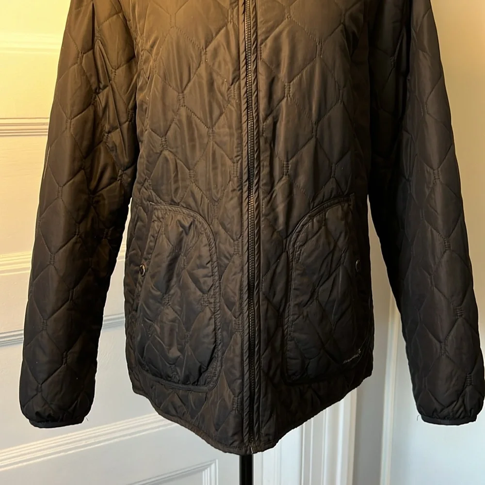EDDIE‎ BAUER LIGHTWEIGHT BLACK QUILTED JACKET